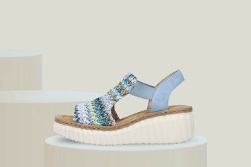 Bilde av rieker sandal - Dame (lyseblå)