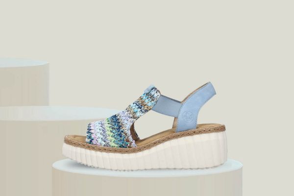 Bilde av rieker sandal - Dame (lyseblå)