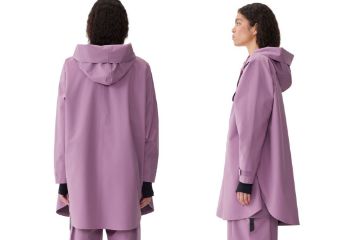 Bilde av blæst bergen poncho - Dame (violet)