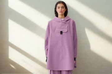 Bilde av blæst bergen poncho - Dame (violet)