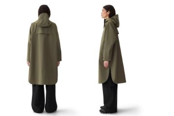 Blæst Vangen vanntett skalljakke i fargen Grape Leaf med oversized passform og minimalistisk design.
