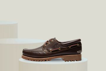 Timberland Authentic Boat Shoe herresko i brunt premium skinn med klassisk båtsko-design.