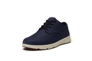 Timberland Parker Street herresko i blått premium skinn med hvit såle