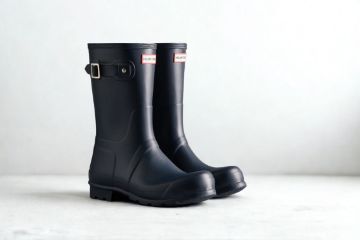 Hunter Original Short Boot til herre i navy med kort skaft og klassisk design