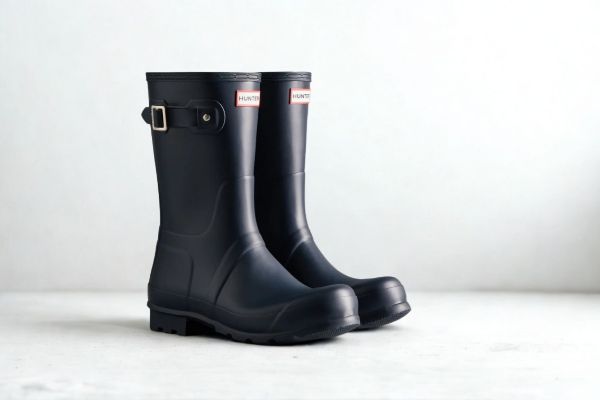Hunter Original Short Boot til herre i navy med kort skaft og klassisk design