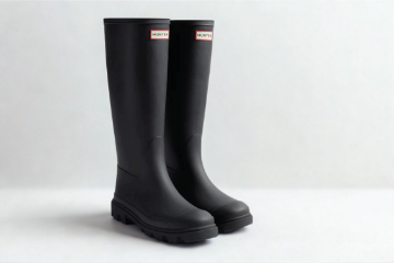 HUNTER DOWNPOUR TALL BOOT SVART