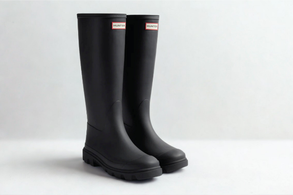 HUNTER DOWNPOUR TALL BOOT SVART