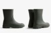 Hunter Downpour Short Boot gummistøvel i oliven med kort skaft og robust såle.