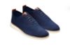 Cole Haan ØriginalGrand Wingtip Stitchlite Oxfords til herre i blått med lett strikket overdel og komfortabel såle.