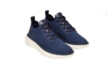 Cole Haan ZERØGRAND Work From Anywhere sneakers til herre i blått med pustende Stitchlite™-overdel og komfortabel såle.