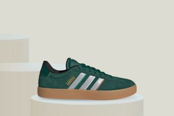adidas VL Court 3.0 damesneakers i grønn med klassisk tennisinspirert design og semskede detaljer.