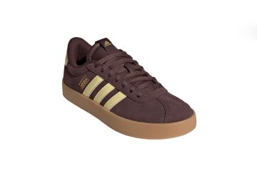 adidas VL COURT 3.0 damesneakers i brun med klassisk tennisinspirert design og semskede detaljer.