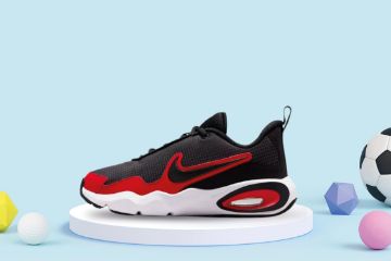 Bilde av NIKE AIR NOVA - junior (grå/rød)