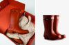 Hunter Junior Original Boot Military Red rød gummistøvel til junior i vanntett naturgummi
