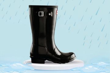 Hunter Junior Original Gloss Boot Black høyglanset sort gummistøvel til junior