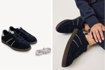 Tamaris blå damesneaker med uttakbar innersåle, klassiske lisser og sporty design med hvite detaljer.