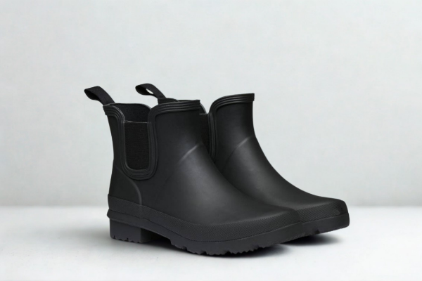 Swims Dora II Boot svart chelsea gummistøvel til dame med vanntett design, elastiske sidepaneler og grovmønstret yttersåle.