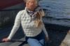 Vannucci Lady's Down Jacket hvit hybridjakke til dame med lett dunisolasjon, quiltet front og strikkede ermer.