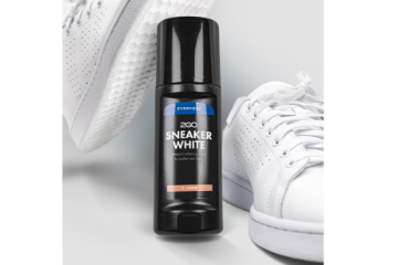 Hvit skokrem for sneakers og hvite skinnsko med ekstra hvitt pigment som dekker riper og frisker opp fargen.