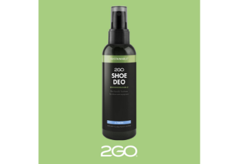 2GO Shoe Deo Sustainable biologisk nedbrytbar skodeodor som nøytraliserer dårlig lukt og frisker opp sko og sportsutstyr.