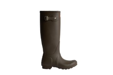 Hunter Original Tall Boot gummistøvel til dame i chocolate brown med høyt skaft, klassisk spenne og ikonisk Hunter-design
