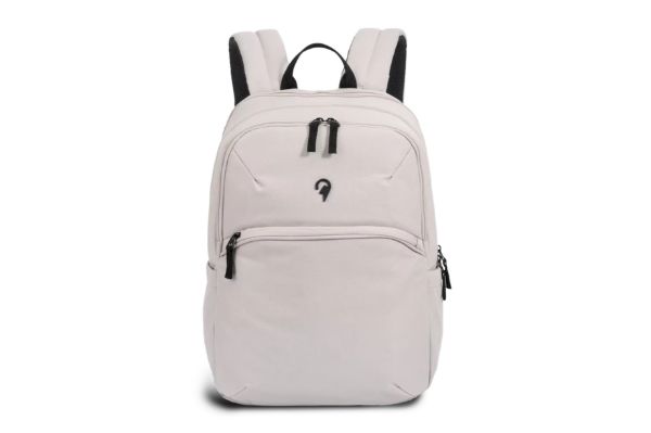 North Pioneer Flight beige ryggsekk med laptoprom og vannavvisende materiale