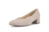 Gabor pumps i silk semsket skinn med 45 mm blokkhæl og klassisk design.