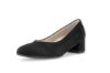 Gabor svarte pumps i semsket skinn med 45 mm blokkhæl og klassisk design.