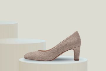 Tamaris rosé glitter pumps til dame med 60 mm hæl og elegant design
