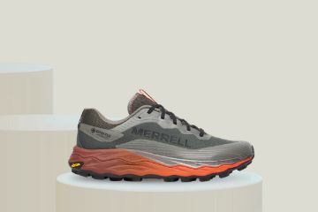 Merrell Agility Peak 6 GTX terrengløpesko til herre i Beluga med GORE-TEX og Vibram Megagrip yttersåle