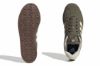 Adidas VL Court 3.0 grønn sneakers til herre i skinn med hvite striper og brun såle