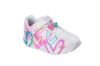 Bilde av skechers UNO LITE HEART - Barn (hvit m/hjerter)