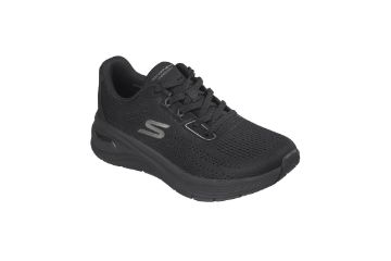 Skechers Arch Fit 3.0 Easy Flow svart sneakers til dame med fotbuestøtte