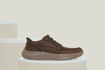 Brun Skechers Decklan Slip-ins herresko i skinn