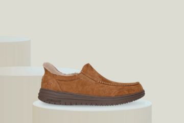 Brun Skechers Murette Scofield Slip-ins herresko med mykt fuskepelsfôr