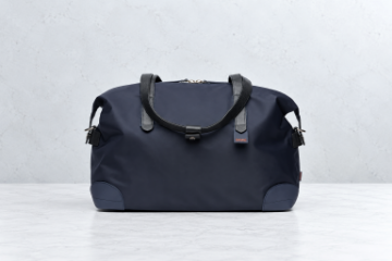 Mørk blå SWIMS 24H Holdall weekendbag i nylon med skinnhåndtak til dame og herre