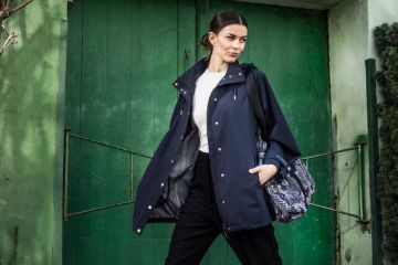 Ilse Jacobsen Rain Jacket Dark Indigo mørkeblå vanntett regnjakke til dame