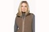 Ilse Jacobsen BONDEDPILE02 lang brun fleecevest til dame