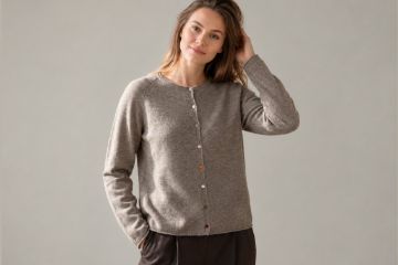 btf alice cardigan i ash brun