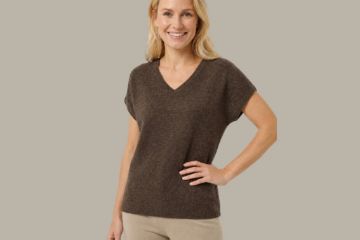btf juliette pullover i brun