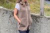 Ilse Jacobsen BONDEDPILE02 lang brun fleecevest til dame