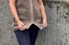 Ilse Jacobsen BONDEDPILE02 lang brun fleecevest til dame