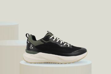 Extr4 Kaizen GTX 1.21 sort grønn vanntett sneaker til herre med GORE-TEX