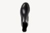 Tamaris svart Chelsea boots til dame i skinn med elastiske sidepaneler og kraftig profilsåle