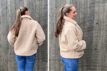 BTF CPH Helena Coat 400045 beige teddy-kåpe til dame