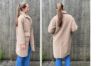 BTF CPH Celia Teddy Trenchcoat 400047 taupe lang teddy-kåpe dame