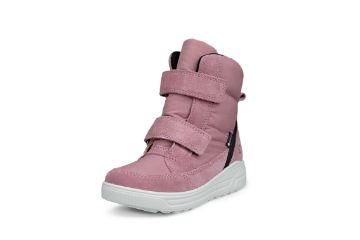 ECCO Urban Snowboarder rosa GORE-TEX vintersko til barn med borrelås