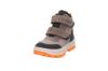 Superfit Tedd grå vintersko til barn med GORE-TEX, varmt fôr, borrelås og oransje detaljer