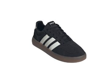 Adidas Barreda Decode KK4717 svart herresneaker i skinn med hvite 3-Stripes