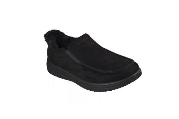 Skechers Murette Scofield svart varm Slip-ins herresko med fuskepelsfôr